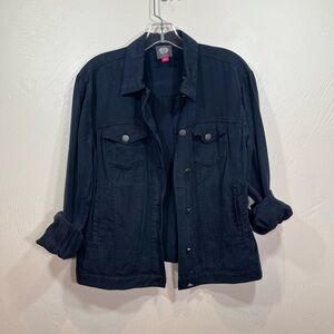 Vince Camuto Women's Dark Blue Denim Jacket